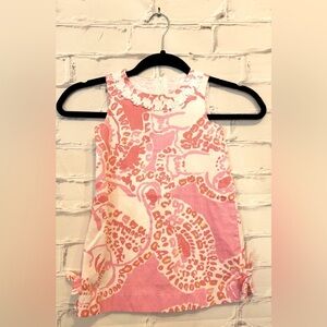 Lilly Pulitzer Pink and Orange Kids Casual Dress